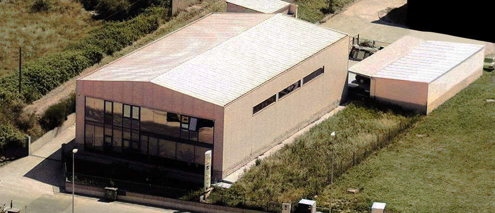 Vista cenital de la nave de la empresa CS Gal en el polígono empresarial de Ourense